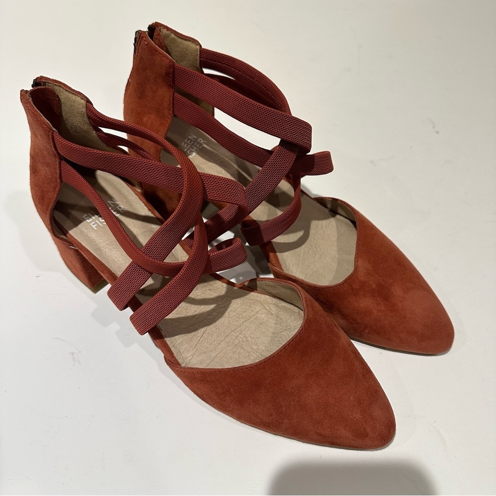 Eileen Fisher Women's Juku Pump in Cayenne - Picture 3 of 6